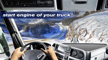Driving in Russian Kamaz 3D Affiche