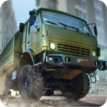 Driving in Kamaz Russian Army