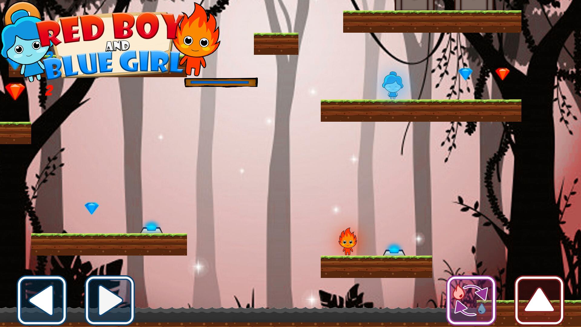 Red boy and Blue girl - Forest Temple Maze APK برای دانلود اندروید