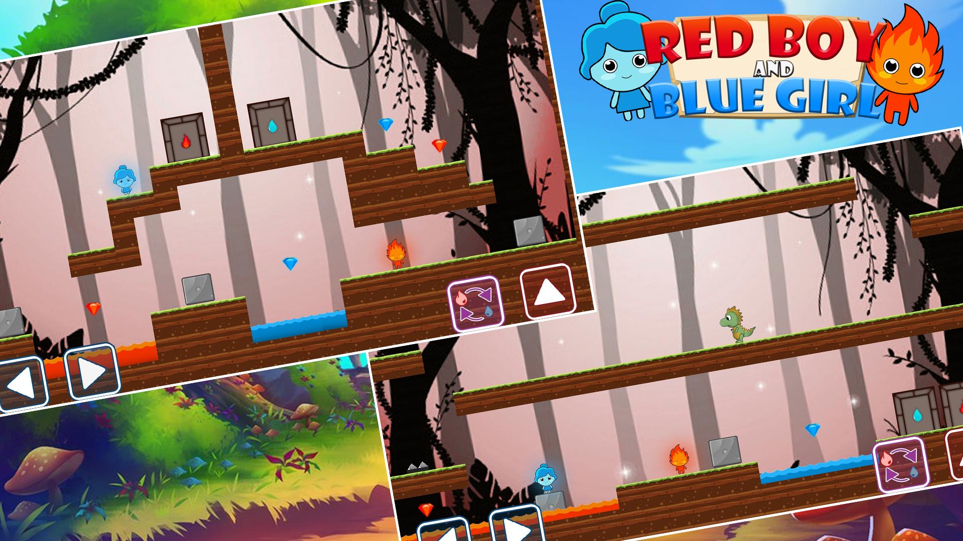 RedBoy and BlueGirl In Forest Ekran Görüntüsü 2.