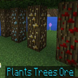 Plants Trees Ore Mod for MCPE