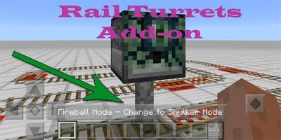Rail Turrets Add-on for MCPE Affiche
