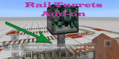Rail Turrets Add-on for MCPE poster