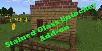 Stained Glass Unlocker Add-on for MCPE Affiche