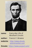 Everyday Life  Abraham Lincoln الملصق