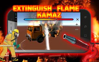 Extinguish Flame KAMAZ الملصق