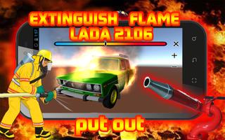 Apagar el fuego LADA 2106 Poster