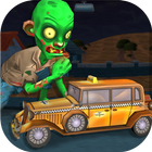 Spooky Zombie Town Car Race icono