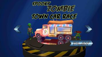 Spooky Zombie Town Car Race 截图 1