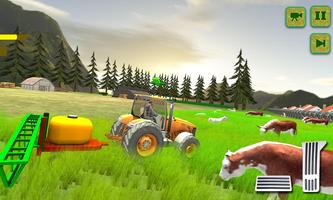 Poster American tractor farming sim