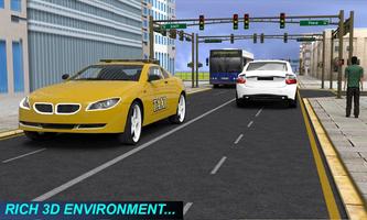 Extreme Taxi Services Sim 3D ảnh chụp màn hình 1