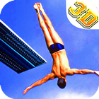 Extreme sports: Diving 3D icon