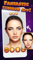 Augenbrauen Formen Makeup Fotomontage Plakat