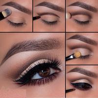 Eyes Makeup Step by Step Affiche