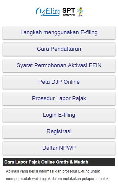 E Filing Isi SPT Tahunan for Android - APK Download E Filing Isi SPT Tahunan for Android - APK Download