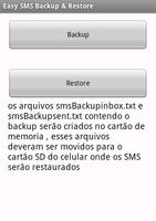 Easy SMS Backup & Restore โปสเตอร์