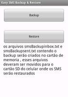 Easy SMS Backup & Restore poster