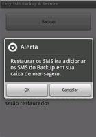 Easy SMS Backup & Restore captura de pantalla 1