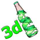 Bottle 3d icône
