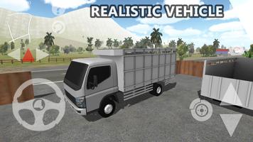 Indonesia Truck Simulator ảnh chụp màn hình 1