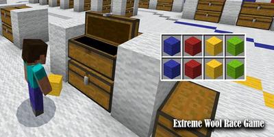Map Extreme Wool Race Game Minecraft capture d'écran 1