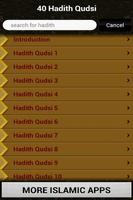 40 Hadith Qudsi (Islam) تصوير الشاشة 1