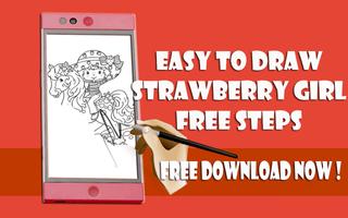 Easy To Draw Strawberry Girl Kids capture d'écran 1