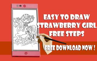 Easy To Draw Strawberry Girl Kids screenshot 2