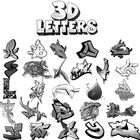 Einfache 3D Beschriftung Desig Zeichen