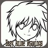Desenhos de Anime fáceis Cartaz