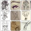 Desenhos de arte fáceis no lápis APK