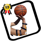 Exercice de tir de basket-ball icône