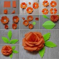 Easy create paper flower poster