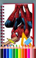 Learn How To Draw Spider Man Easy Steps पोस्टर
