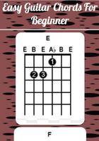 Einfache Gitarren-Akkorde für Anfänger Plakat