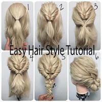 Easy Hair Style Tutorial Affiche