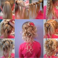 Simple Little Girl Hairstyles Affiche