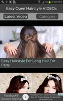 Easy Open Hairstyle VIDEOs اسکرین شاٹ 1