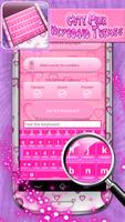 Cute Pink Keyboard Themes اسکرین شاٹ 2