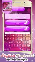 Stylish Keyboard with Emojis اسکرین شاٹ 1