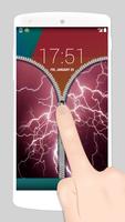 electric fake zipper lock poster