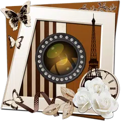 Elegante Scrap Foto Quadros