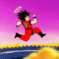 Saiyan Goku Dragon Run Affiche