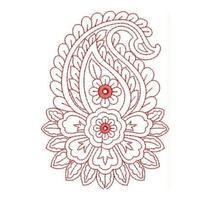 Embroidery pattern poster