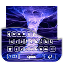 Emoji keyboard Blue Flame APK