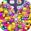 Emojis Zipper Lock Screen