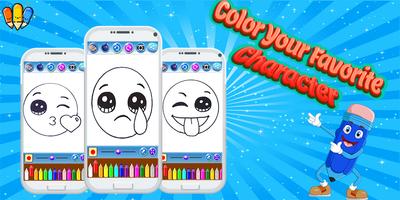 🇺🇸Coloring Emojis : Draw Emoji Faces capture d'écran 1