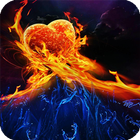 Fire And Ice Wallpaper أيقونة