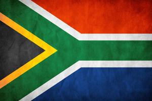 South African Flag Wallpaper poster