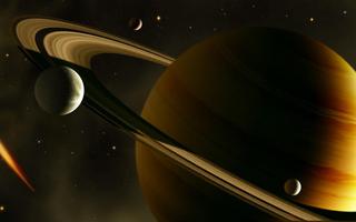 Saturn Planet Live Wallpaper capture d'écran 2